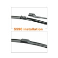 S590 2017 Auto Parts Car Accessories All Season Vision Saver X5 X6 Volt C60 S40 Dedicated Windshield Clear View Wiper Blade