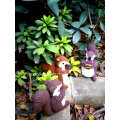 Hand Knit Crochet Plush Amigurumi Stuffed Squirrel Toy Doll