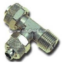 Run Tee Male Adaptor N.P Brass Rapid Push-over Tubing Fittings