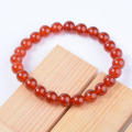 Healing gemstone red agate stone bead bracelet