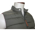 Mode masculine Cold Weather Winter Sleeveless Puffy Vest High Neck Hooded Vest