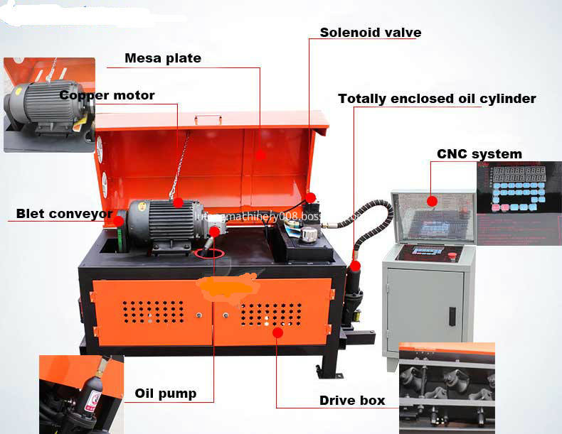 Reinforce Steel Bar Straightening Cutting Machine Detail