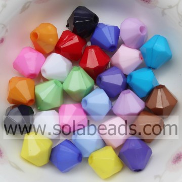 Lot of 4MM Acrylic Plastic 5301 Bicone Pony Beads