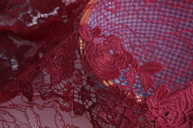 Nylon Lace Mesh Embroidery Fabric