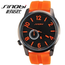 Unisex rubber band SHINOBI relojes MEN silicone jelly watch