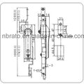 Cabinet Handle Rod Latch Lock