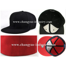 6 panels cheap flat bill fitted baseball cap hat