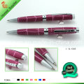 Bela caneta de couro Wrap Metal Ball Pen