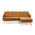 Home Design Furniture Salon Canapé avec jambe en bois
