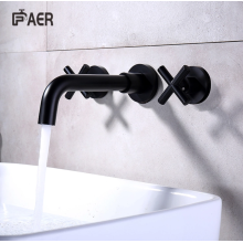 In-wall washbasin mixer for hotel