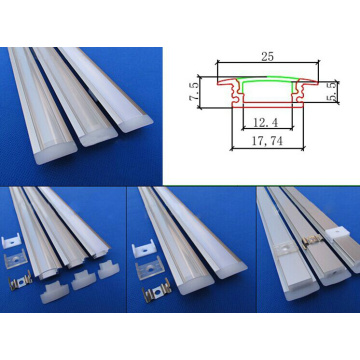 LED-Streifen eloxiertes Aluminiumprofil mit Flood-Effekt