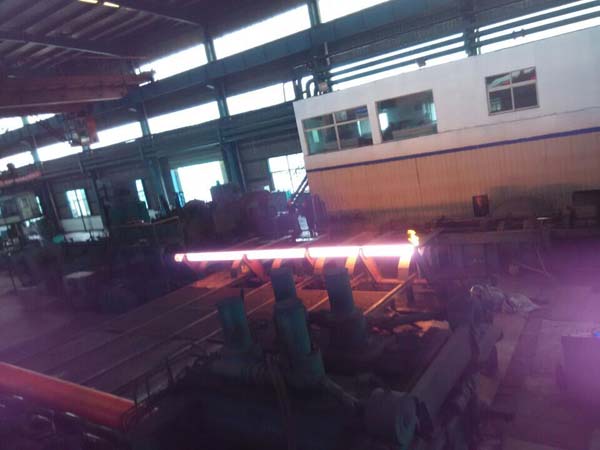 Seamless steel pipe production workshop