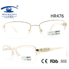 Cadre de lunettes de demi-métal de style le plus récent (HR476)