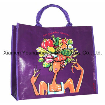 Heavy Duty Glossy Laminated PP Woven Shopper Tragetasche