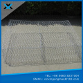 collapsible gabion mesh fence for flood control