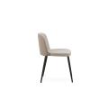 Customized Color Modern Style Sturdy Solid Wooden Leg Pu Leather Dining Chair