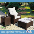 Silla de mimbre de ocio al aire libre ajustable