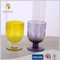 handmade bubble blue glass cup wholesale