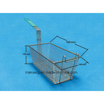 Cesta de freidora de acero inoxidable Parrilla para freír 14 ′ ′