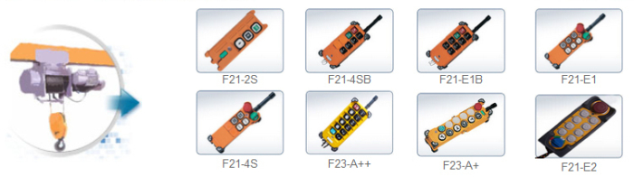 Remote control wired wireless for hoist crane