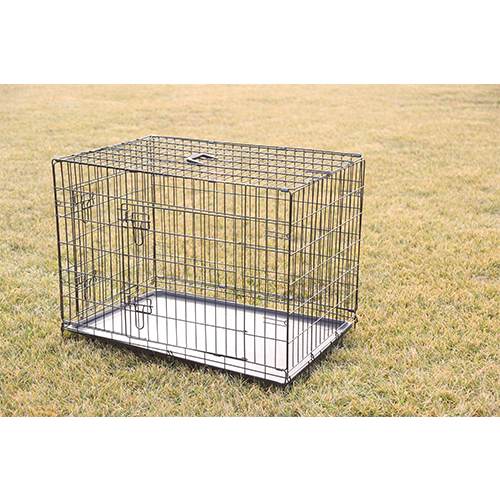 Black Folding Dog Cage