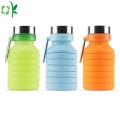 Bouteille pliable en silicone portable pour vente chaude pour les voyages