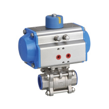 Low Price Pneumatic Actuated Stainless Steel Flanged Ball Valve