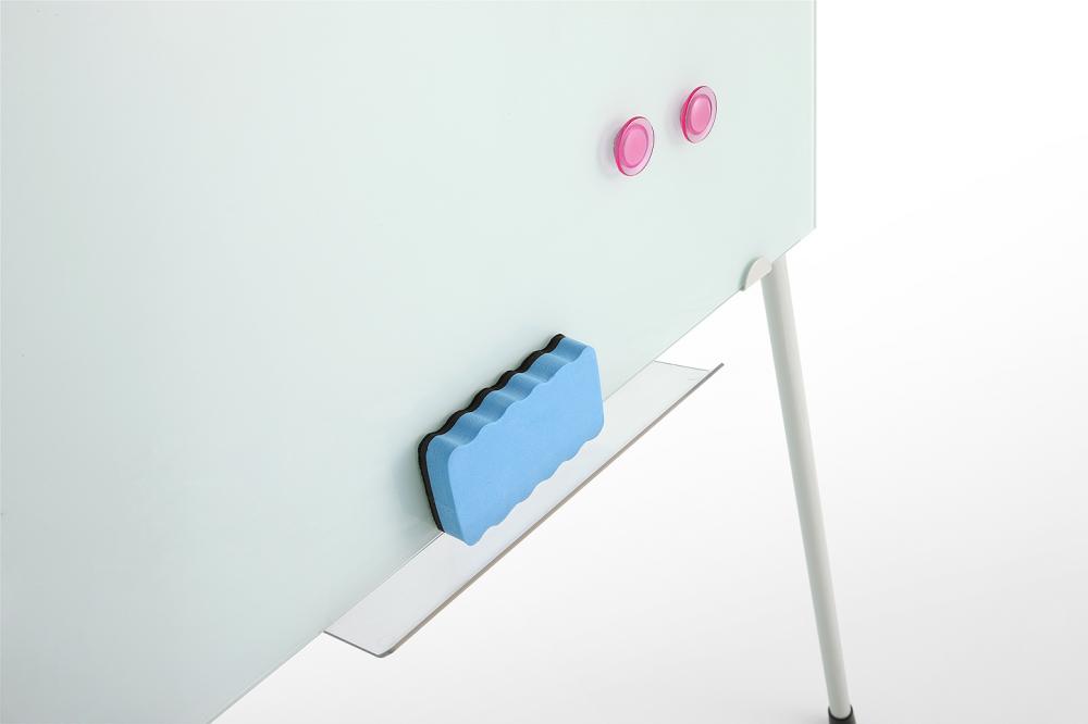 tempered glass whiteboard with pen holder