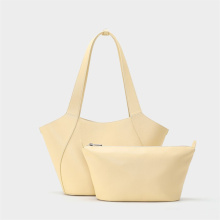 Flower Basket Melard Style Fashionable Soft Leather Tote