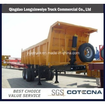 3 Axle Truck Side Dump Tipper Tipping Semi Trailer