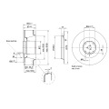 190mm ventilateurs centrifuges Ec avec un fonctionnement silencieux par moteur Ec