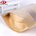 Customized packaging kraft  food bags with window