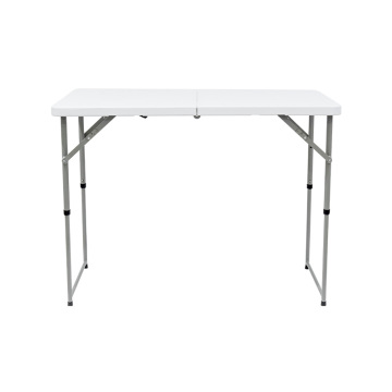 Mesa plegable de doble pliegue ajustable con flash