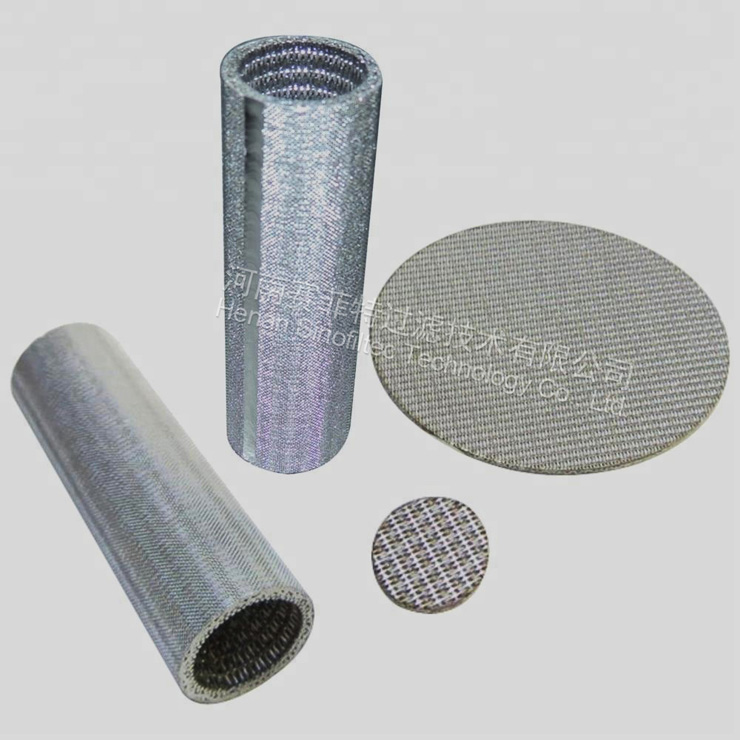 Sintered stainless steel mesh filter tube