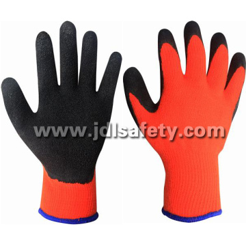 Latex Work Glove with Brushed Inside for Warm (LY2036)