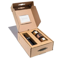 Customized strong corrugated paper wine mailer gift box