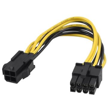 Adaptador de cable de alimentación hembra ATX 4 pines macho a 8 pines EPS