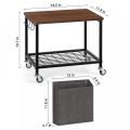 Home Office Under Desk Imprimante Stand avec roues