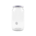 Large round 1000ml glass food jar with lid