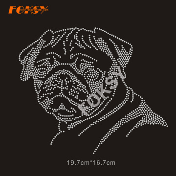 Cool T-shirts Logo Heat Transfer Dog Rhinestone