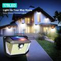 Luces al aire libre de movimiento solar178 LED