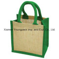 Moda sobre corda Webbing Algodão Handle Jute Gift Bag