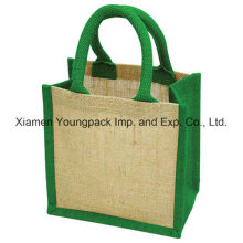 Moda sobre corda Webbing Algodão Handle Jute Gift Bag