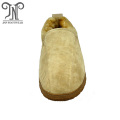 Men's comfortable indoor sheepskin fuzzy slippers