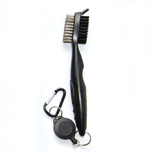 Brosse fonctionnelle et nettoyeur de rainures pour clubs de golf