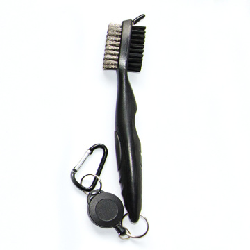 Brosse fonctionnelle et nettoyeur de rainures pour clubs de golf