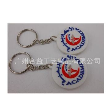 Porte-clés en acrylique, accessoires clés rondes (GZHY-KC-014)