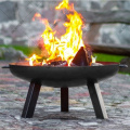 Outdoor round fire pit table