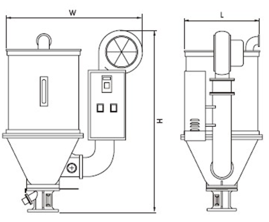 Plastic Hot Air Drying Machine