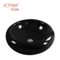 Promotion Product Round Ceramic Black Color basin